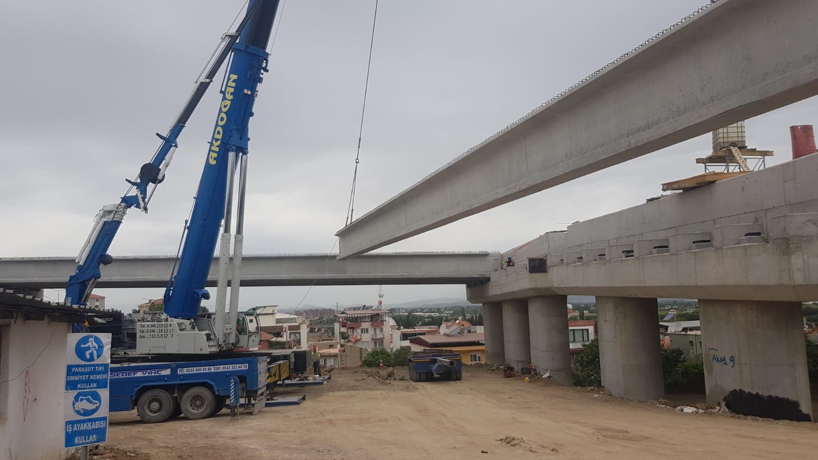 Gaziantep Çevre Otoyol Projesi ( Omega Öngermeli 174 Adet Kiriş İmalatı Ve Montajı )